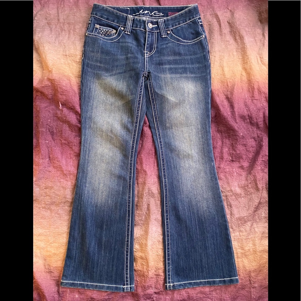 Inc Denim Regular Fit Bootcut Jeans Petite